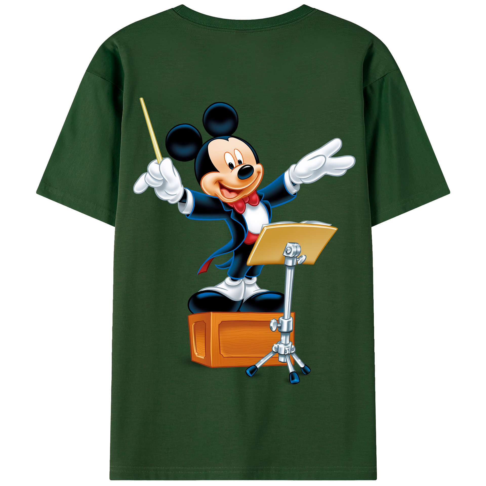 （画像用） ミッキーマウス Mickey Mouse 綿100％半袖Tシャツ（背面プリント）